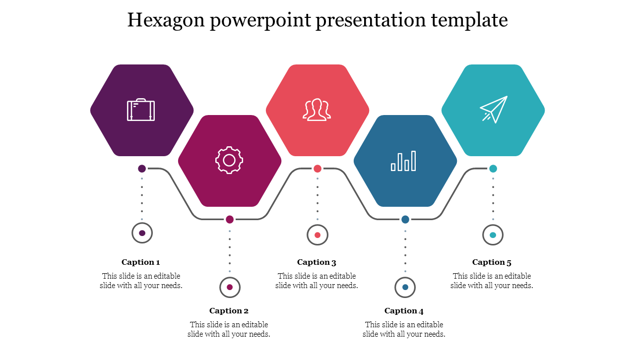 hexagon powerpoint presentation template